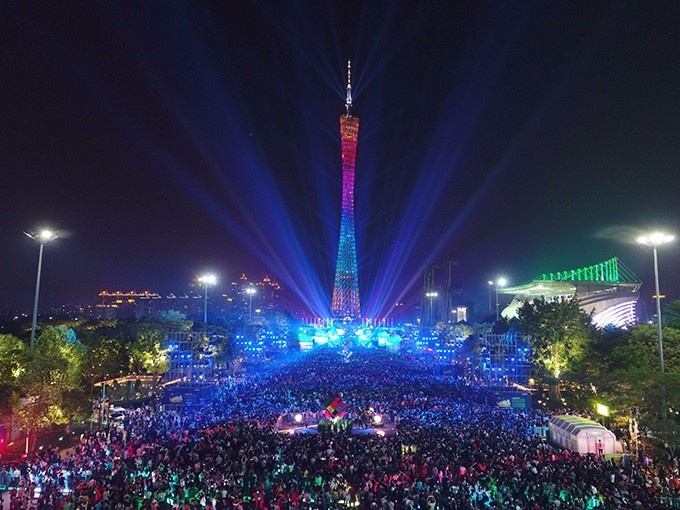 Guangzhou Tower Light Show