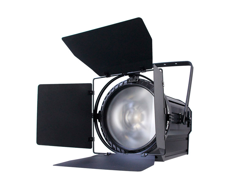 Professioneller Film- und Fernsehbühnenbeleuchtungsstrahler, stumm, zweifarbig, 200 W LED-Fresnel-Scheinwerfer