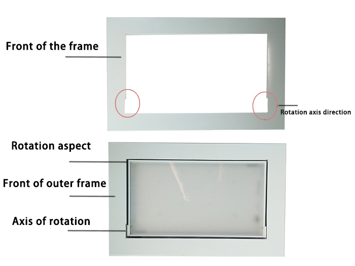 Embedded Electric Flip LED Dreifarbige Konferenzleuchte