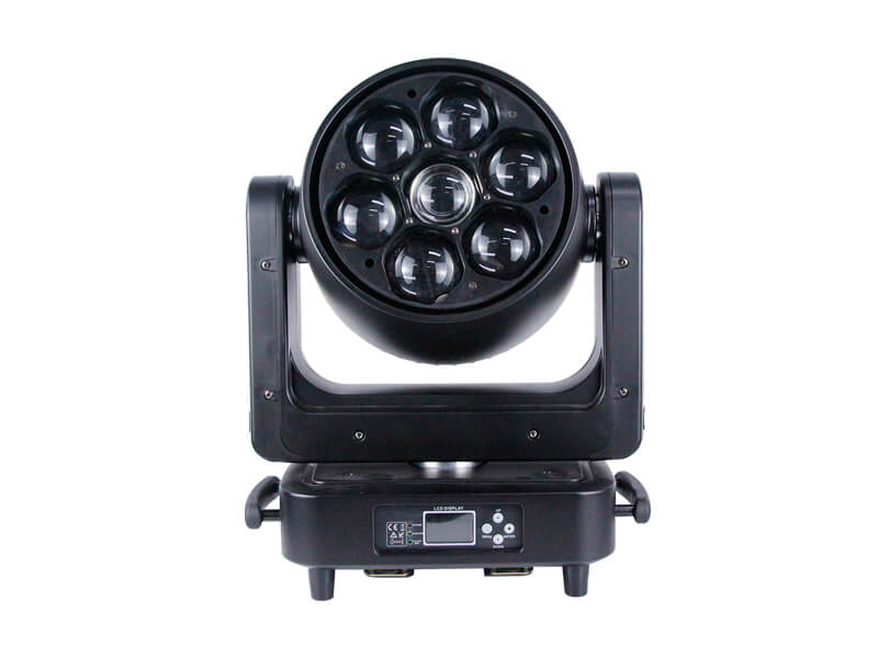 7pcs 60W 4IN1 Bee Eye LED Moving Head Zoom-Licht