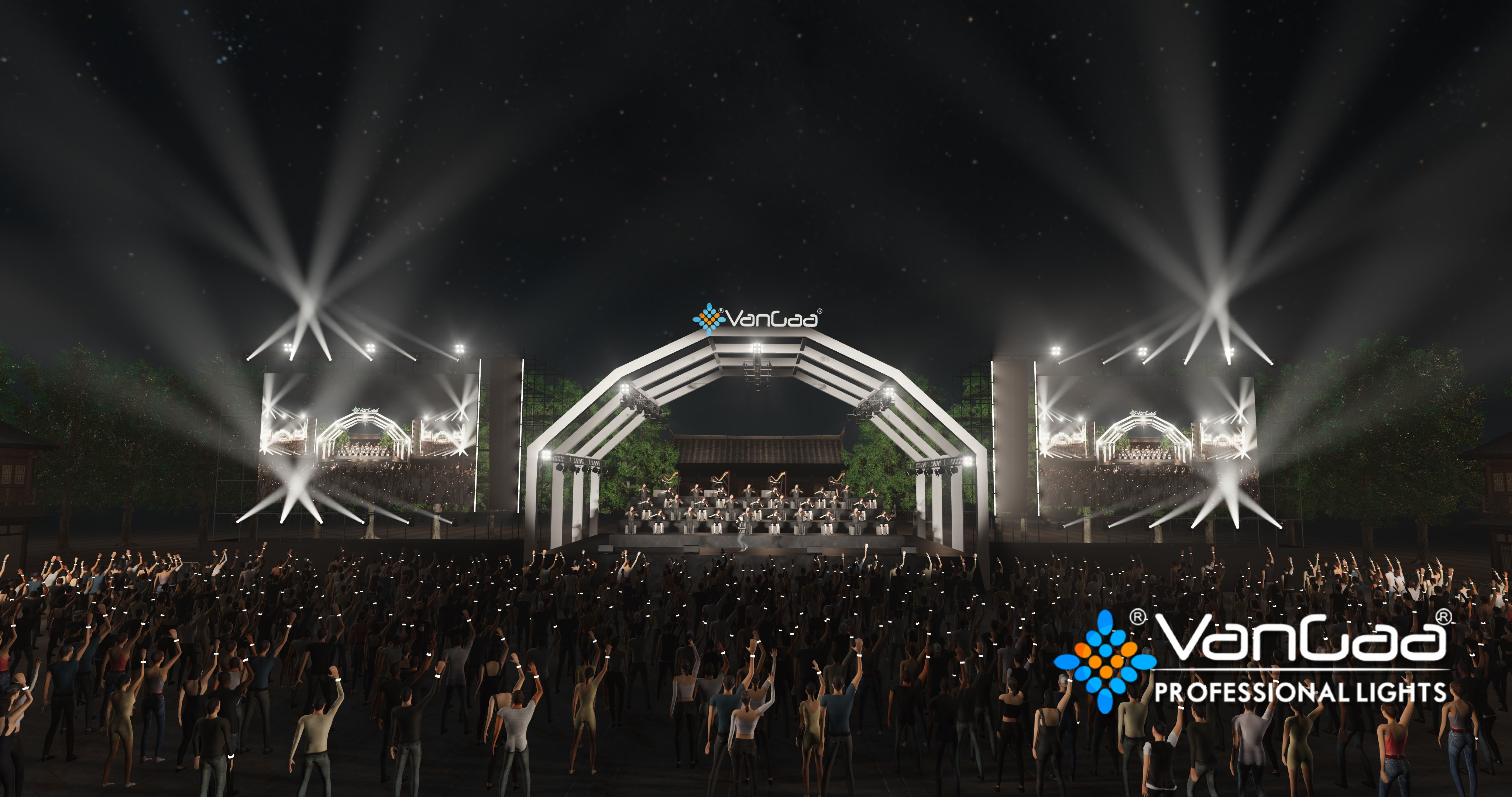 Outdoor-Konzert-Beleuchtungsdesign: Vielfältiges Zusammenleben, Eine Symphonie Aus Licht Und Schatten