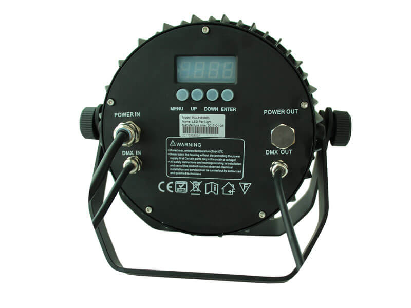 18 STÜCKE 18W RGBWAUV 6IN1 SLIM LED Outdoor Par Leuchten