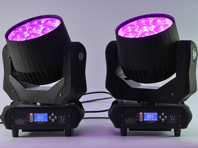 7 Stück 40 W 4-in-1-LED-Moving-Head-Beam-Zoom-Waschlicht