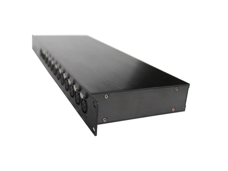 2 DMX-Eingänge und 8 DMX-Ausgänge DMX 512-Splitter