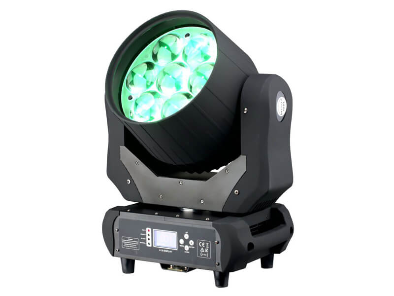 7 Stück 40 W 4-in-1-LED-Moving-Head-Beam-Zoom-Waschlicht