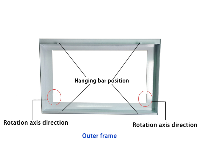 Embedded Electric Flip LED Dreifarbige Konferenzleuchte