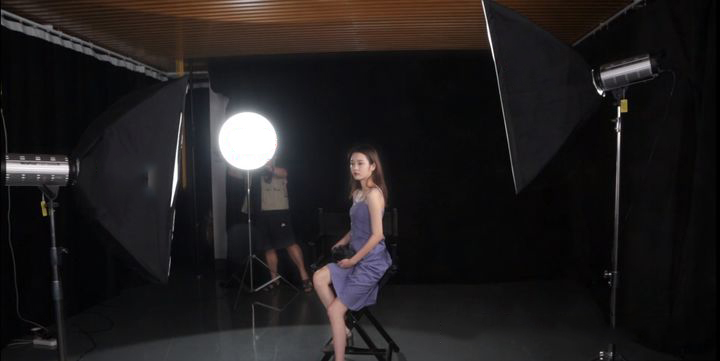 Hauptlicht + Hilfslicht + Kontur-Lichtwirkung