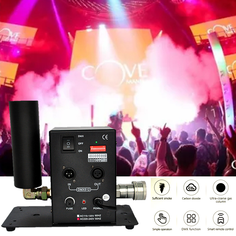 Dmx Party Effekt Kohlendioxid Gassäule Magic Fx Nebel Kryo Jet Maschine Led Kanone Rauch Co2 Jet Maschine