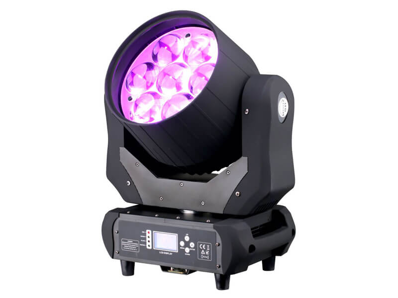 7 Stück 40 W 4-in-1-LED-Moving-Head-Beam-Zoom-Waschlicht