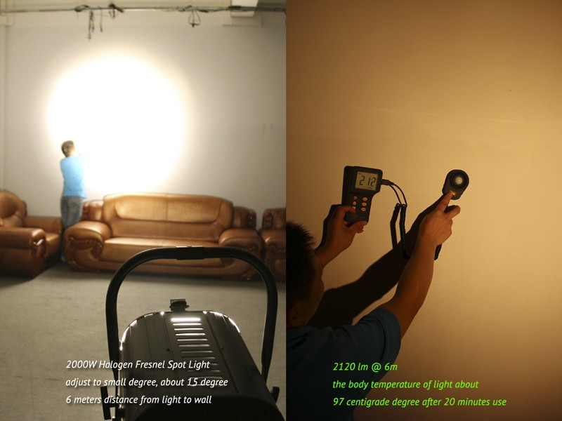 Professioneller Lichttest