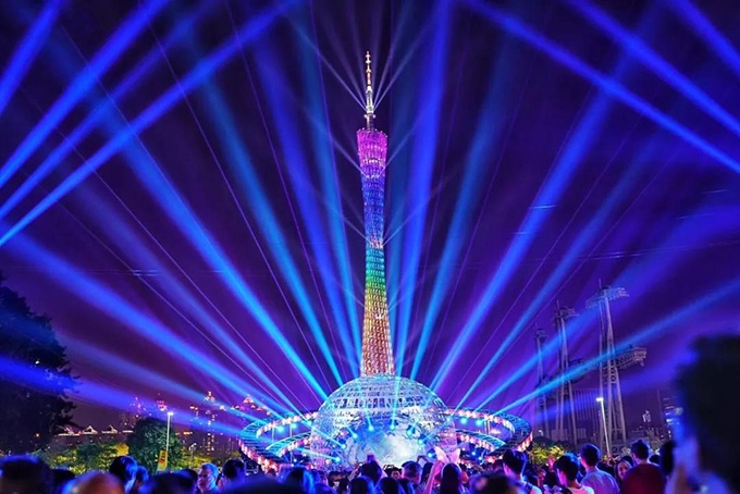 2018 Guangzhou International Beleuchtung Festival - Neue Ära von Guangyu Flower City