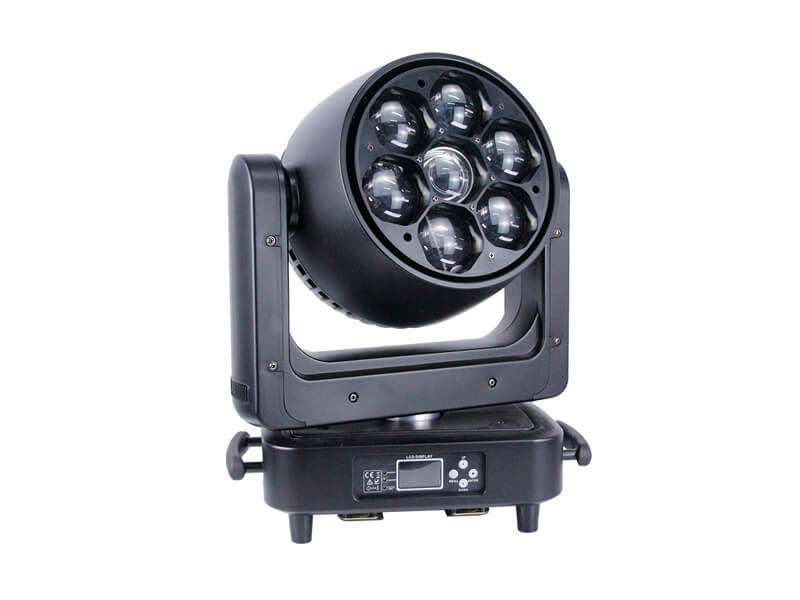 7pcs 60W 4IN1 Bee Eye LED Moving Head Zoom-Licht