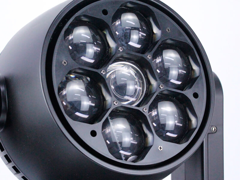 7pcs 60W 4IN1 Bee Eye LED Moving Head Zoom-Licht