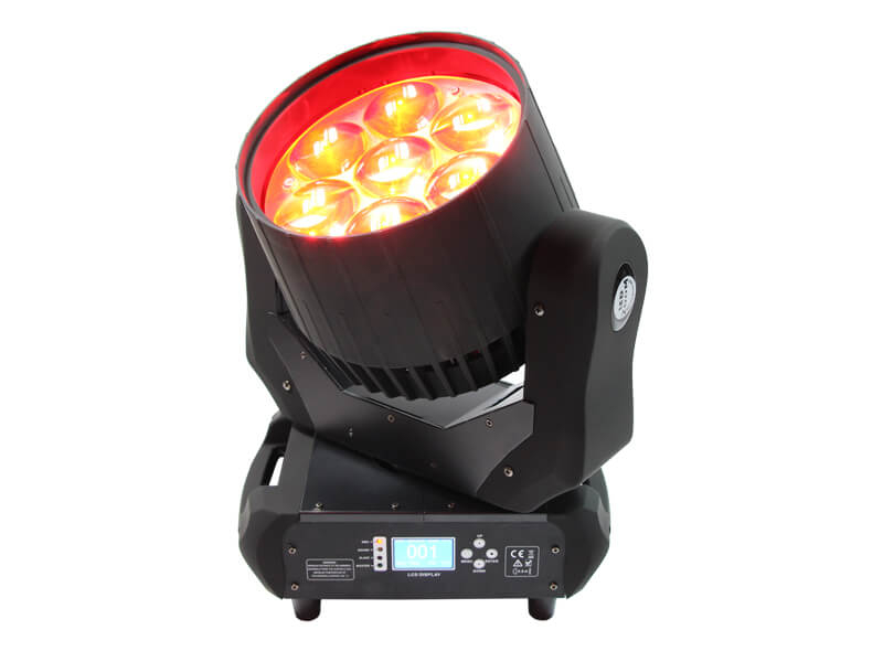7 Stück 40 W 4-in-1-LED-Moving-Head-Beam-Zoom-Waschlicht